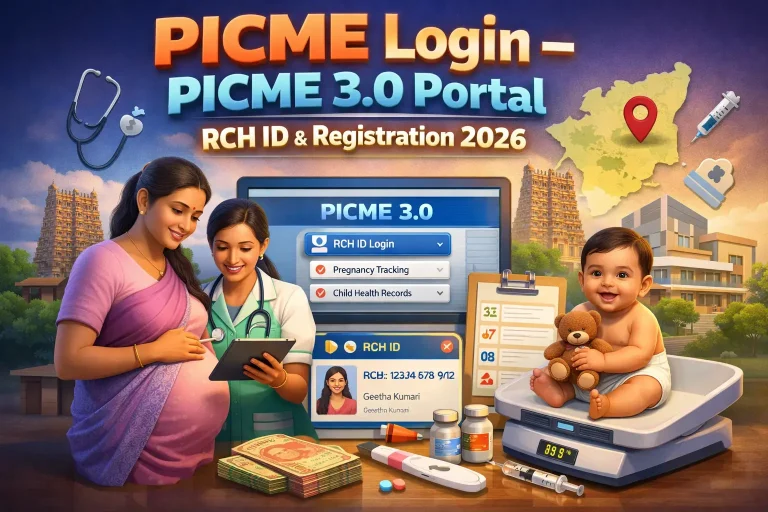 PICME Login - PICME 3.0 Portal RCH ID & Registration 2026
