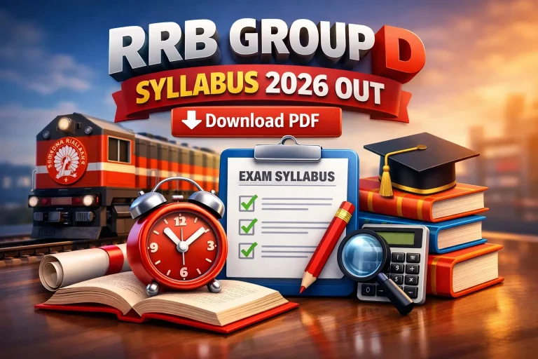RRB Group D Syllabus 2026 Out - Download PDF