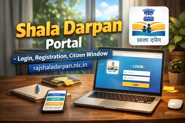 Shala Darpan Portal - Login, Registration, Citizen Window rajshaladarpan.nic.in